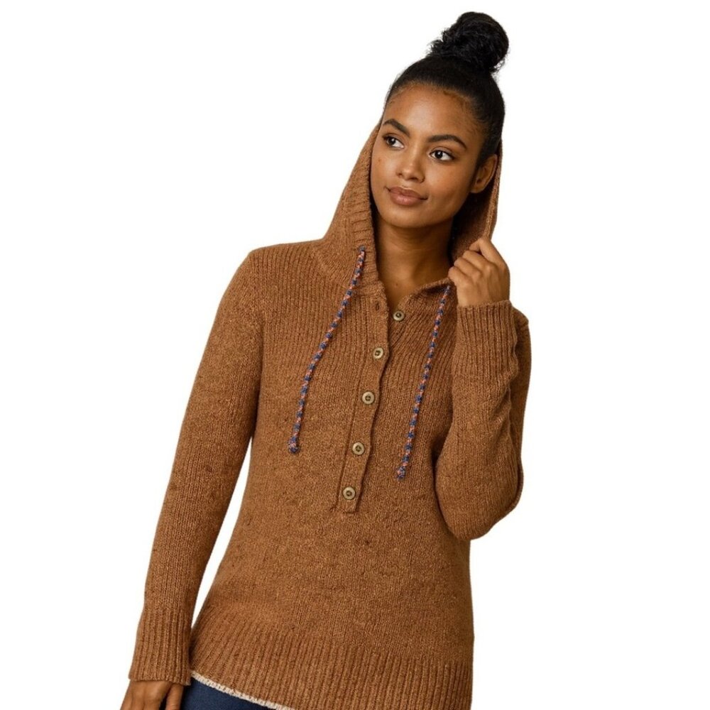 Patagonia Ranchito Merino Wool Blend Hooded Hoodie Hiking Pullover Sweater S